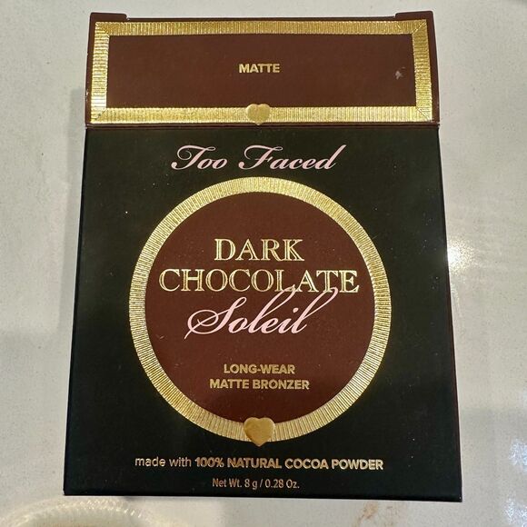 Too Faced Chocolate Soleil Matte Bronzer Full Size 8g / .28oz New In Box - Picture 4 of 5